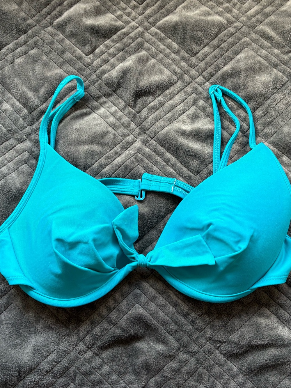 Turquoise Knot Front Bikini Top- Body Glove